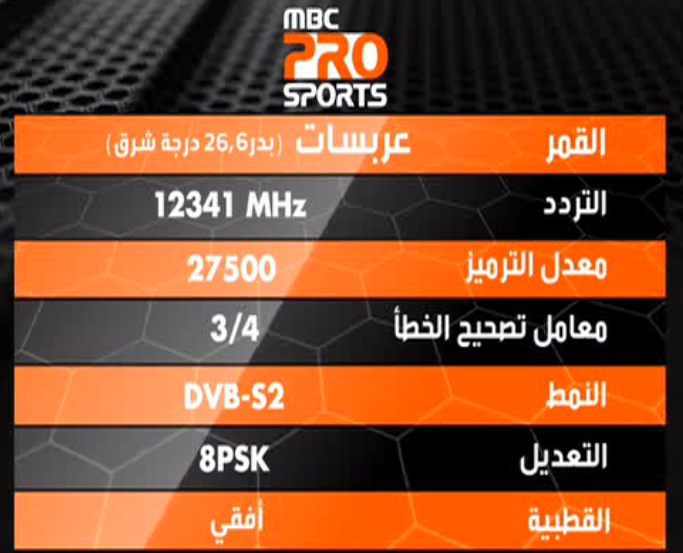 تردد ام بي سي برو - ترددات قناة ام بي سي برو على القمر الصناعي 3713