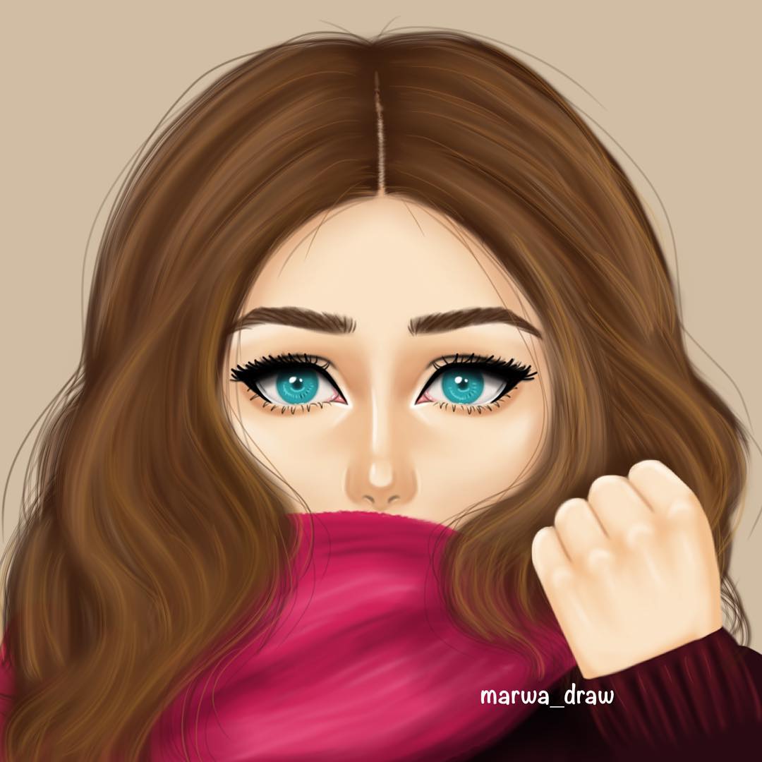 صور بنات رسومات , لكل من تعرف ترسم اوعي يفوتك